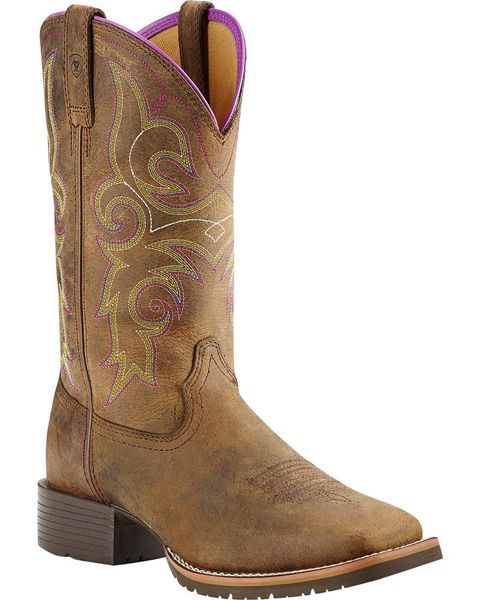 

boots women's hybrid rancher western, Black
