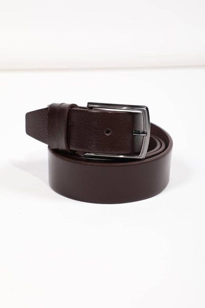 

belts men's brown flat genuine leather belt, Black;brown