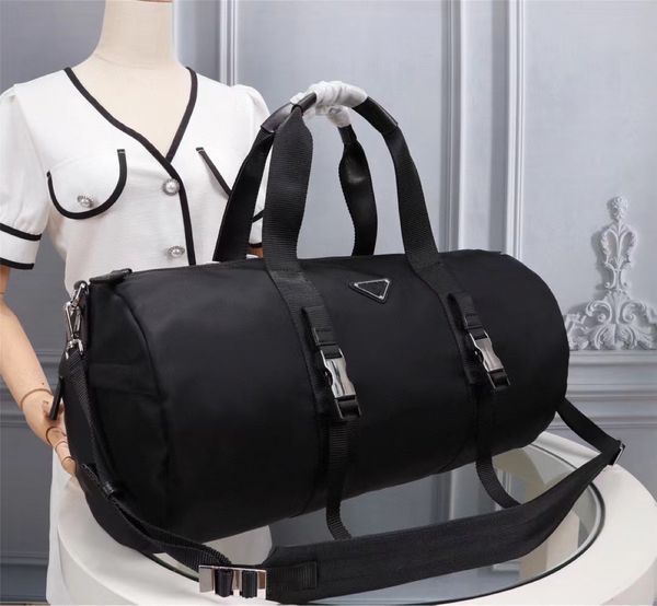 

duffel bags for man woman 45-50 cm luggage black waterproof nylon fabric shoulder handbag zipper fitness bag #0015 designer women men handba