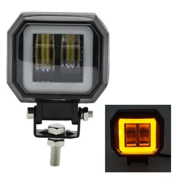 12V 24v 6000K 3 polegadas Quadrado impermeável LED barra de luz portátil holofotes para caminhão de motocicleta dirigindo barco de carro