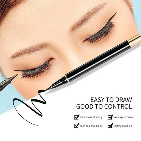

1pcs self-adhesive eyeliner for eyelashes sticky liquid quickly dry waterproof lasting black pen makeup tslm11