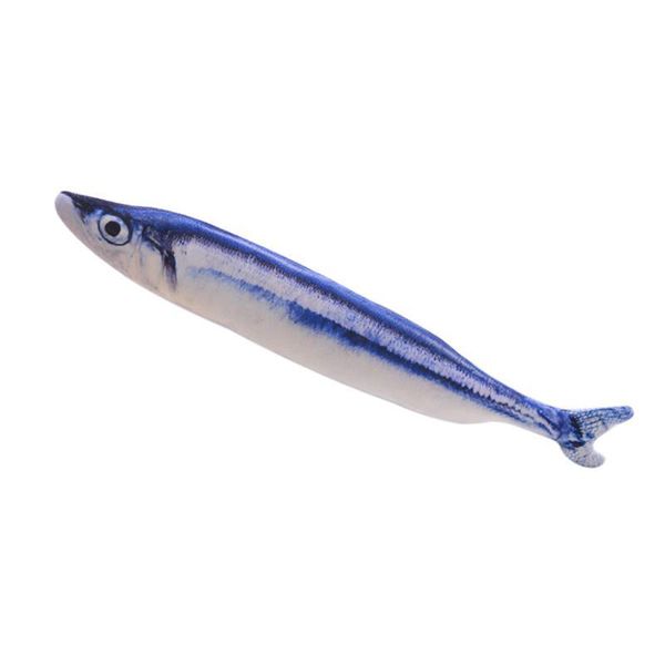 

30cm pet soft plush 3d fish shape cat toy interactive catnip toys stuffed pillow doll simulation playing for gatos