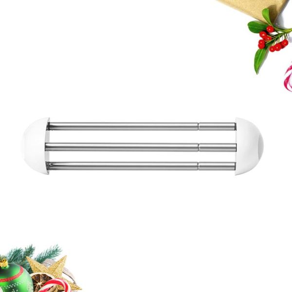 

clothing & wardrobe storage stainless steel retractable slippers rack punch wall mount shoes organizer creative shelf holder (white)