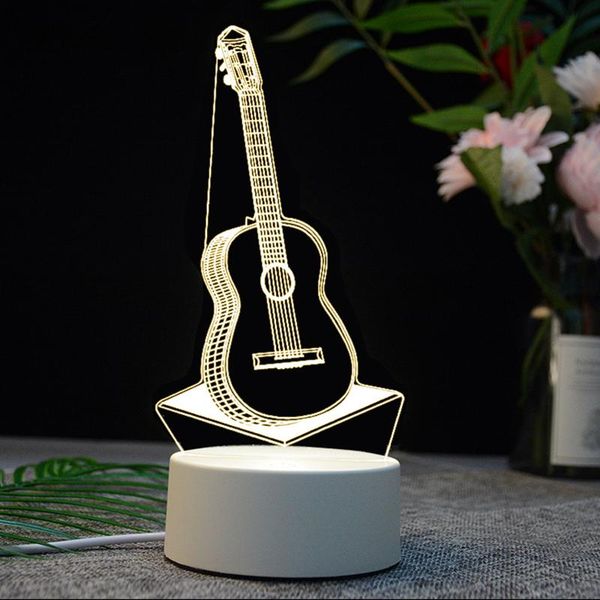 

night lights 3d led light usb eye protection creative smart touch illusion table lamp gift home decoration acrylic