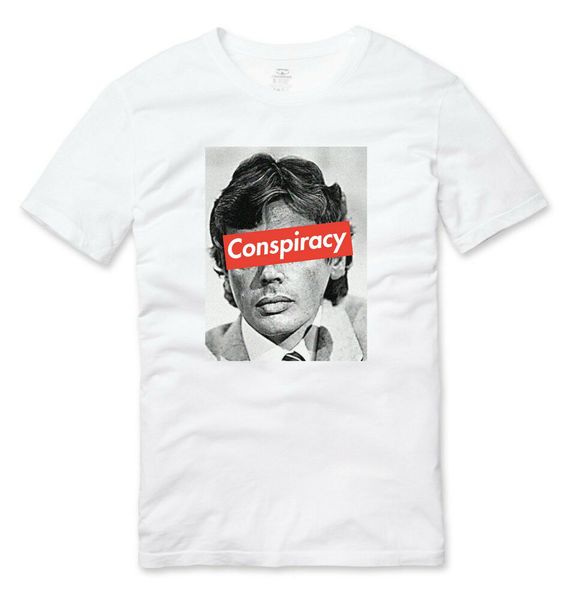 

David Icke Conspiracy T Shirt White, White;black