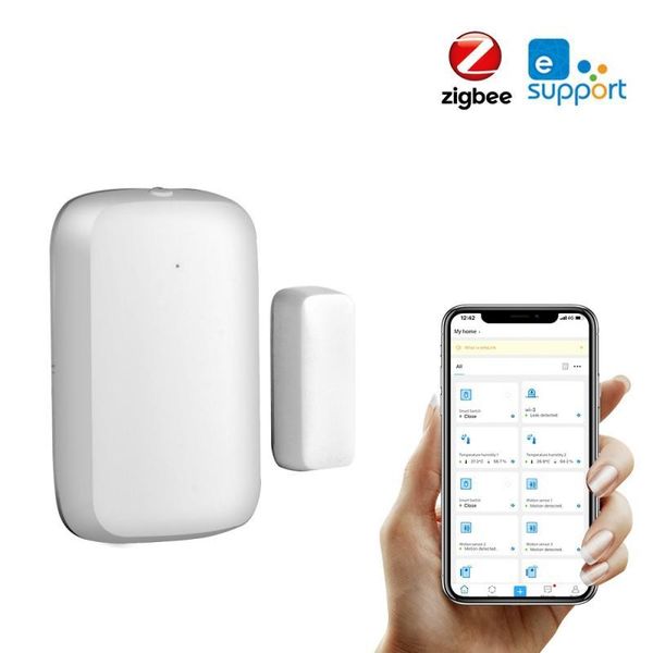 

smart home control ewelink zigbee door sensor wireless window detector opening closing