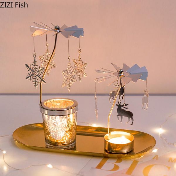 

nordic wrought iron candlestick revolving candle holder ornaments sconce matching tealight steel minimalist wedding home decor