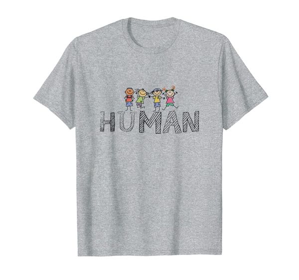 

human - equality - civil rights - against racism t-shirt, White;black