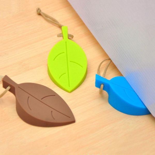 

door catches & closers baby safety protector cute cartoon leaf silicone figure ser catcher block guard home office protectors decor