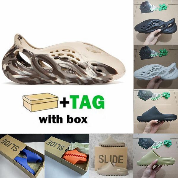 

yeezys kanye west slides sandals mens slippers resin pure triple black bone foam runner moon grey ararat sage womens designer sandal with bo