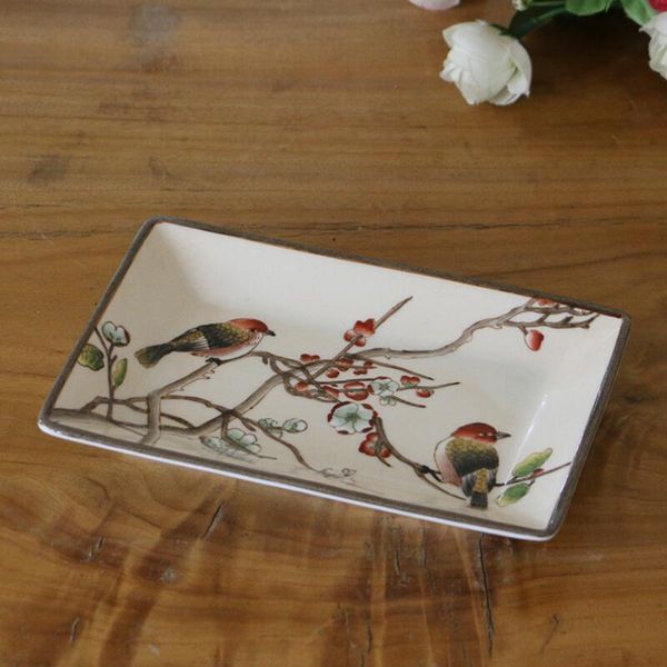 

exquisite handpainted ceramic plate big porcelain soap dish towel dishes