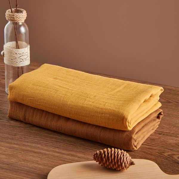 

yoga outfits kangobaby #old time# 2pcs set solid color reusable soft breathable baby muslin swaddle blanket, White;red