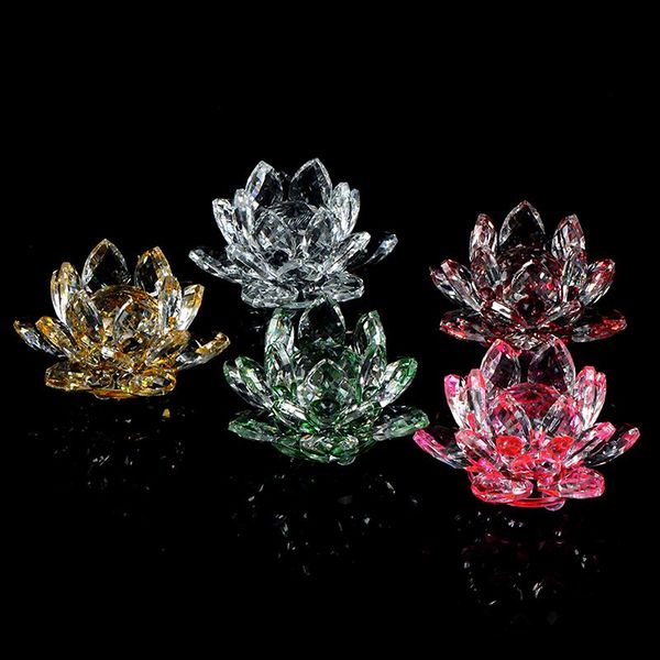 

nail art equipment colorful crystal glass lotus flower natural stones feng shui flowers for wedding souvenirs, Silver