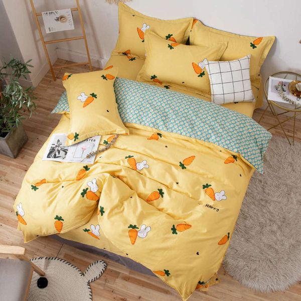 

all cotton four piece quilt cover pure sheet pillow case group purchase bedding