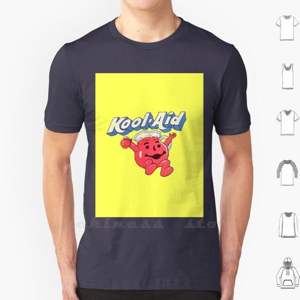 

men's t-shirts kool - aid , oh yeah t shirt 6xl cotton big size aide cool cold ice drink red sugar sugary sweet yeah ki, White;black