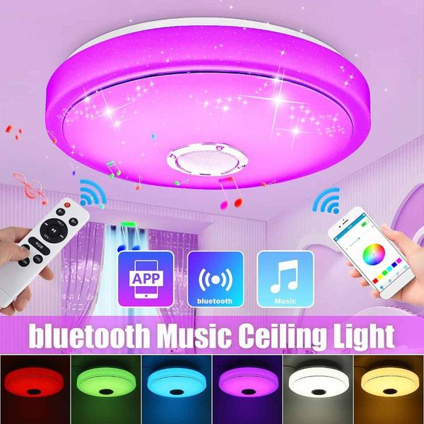 

ceiling lights modern rgb led home lighting 36w 72w app bluetooth music light bedroom lamps smart lamp+remote control