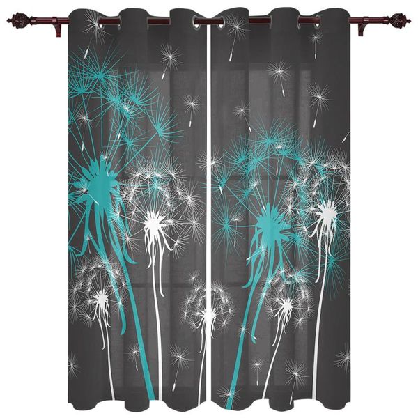 

luxury modern window curtains abstract dandelion bedroom living room dining translucent beautiful curtain & drapes