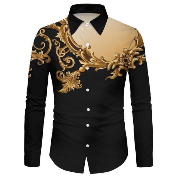 

men's casual shirts shirt turn-down collar single-breasted vintage long sleeve men for business, White;black