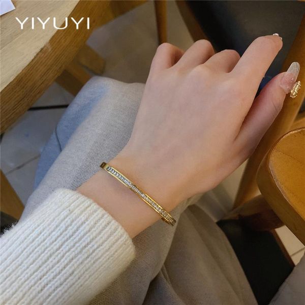 

all-match exquisite small circle zircon bracelet bangle, Black