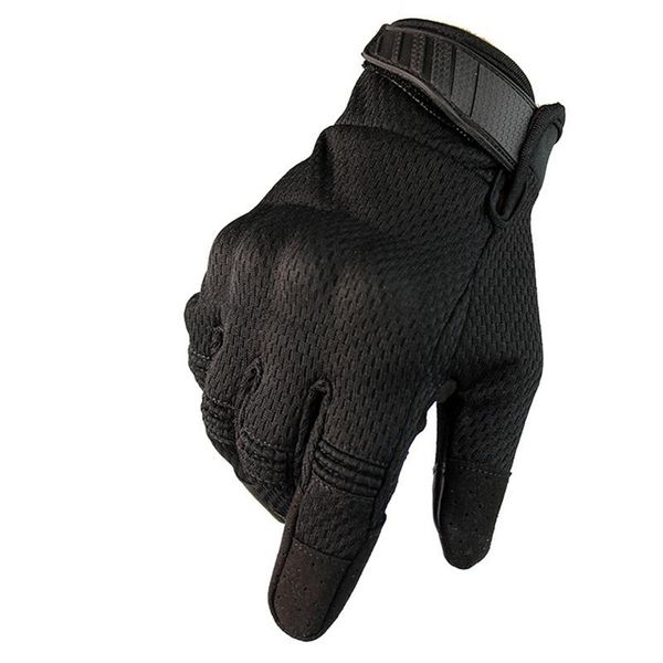 

cycling gloves outdoor tactical sports touch screen gloves, mountain bike riding breathable lightweight labor protection tool, Black