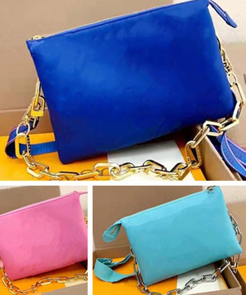 

5a quality genuine leather small women's nylon shoulder bag pochette coussin tote luxury designer crossbody l evening bags handbags fas