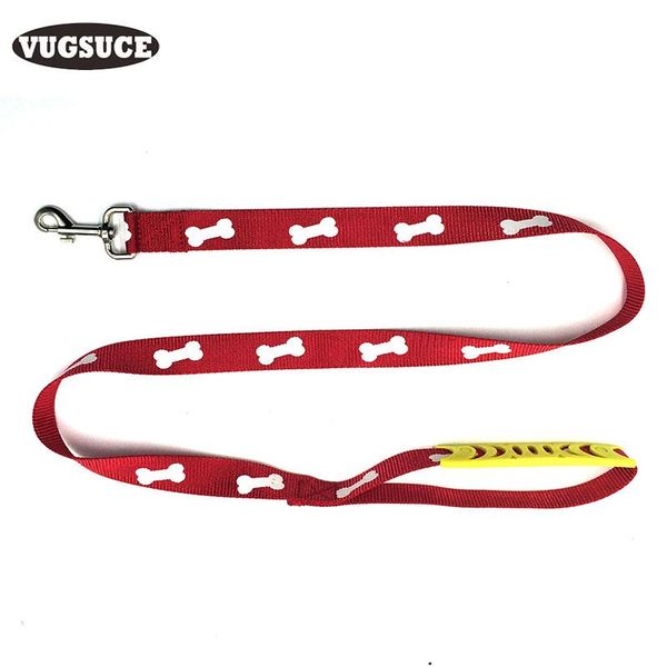 

dog collars & leashes vugsuce printing nylon leash for small large dogs bone reflective pet rope leads puppies chihuahua products
