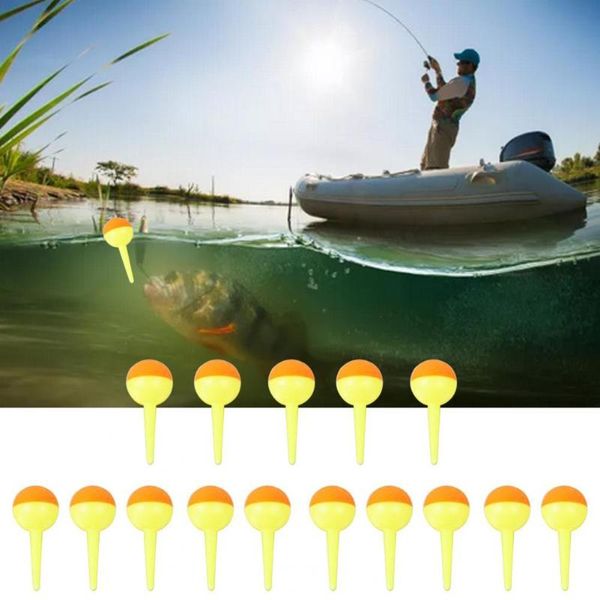 

fishing accessories 15pcs/1 set plastic buoy lightweight hollow ball shape design angling float for
