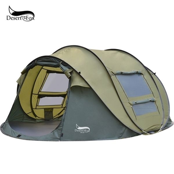 Tenda pop-up automatica nel deserto, installazione istantanea all'aperto per 3-4 persone, impermeabile per 4 stagioni, per escursionismo, campeggio, viaggi 220216