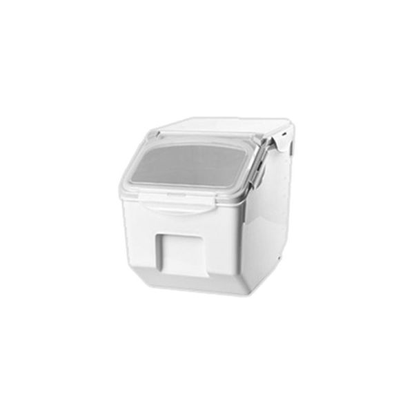 

10kg rice storage box with seal locking lid sealed grain container l5ye bottles & jars