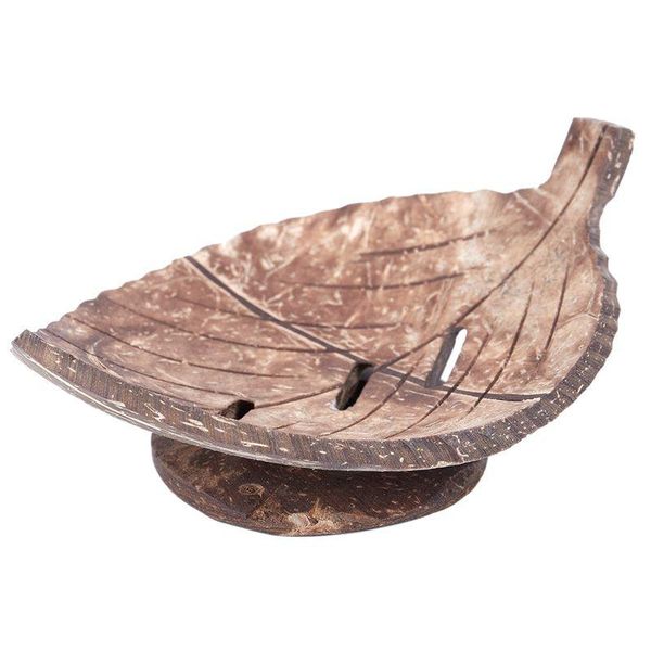 

soap dishes 1pc creative handmade natural wooden bathroom dish box container kitchen tub storage cup rack holder leaf