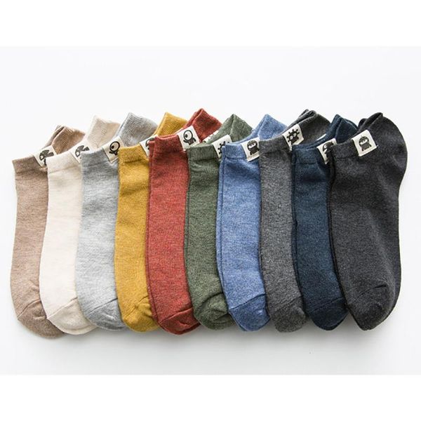 

men's socks 2022 10 pairs short cotton men summer breathable asakuchi ankle women calcetines hombre vestir designer sock mens, Black