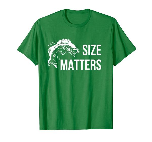 

funny fishing - size matters t-shirt, White;black