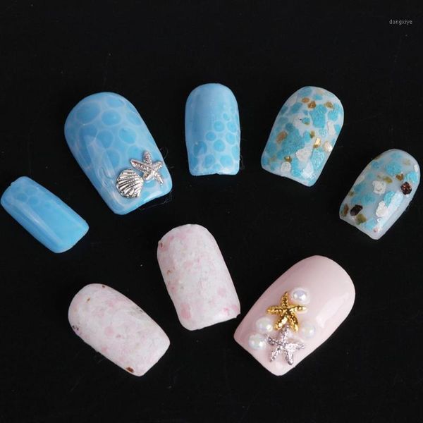 

types / set mixed color marble powder sequin nail glitter holographic irregular paillette gel polish art flake decor set1, Silver;gold