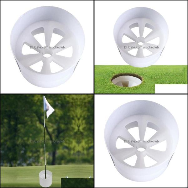 Sport all'aria aperta Allenamento di golf all'aperto Hole Cup Putting Trainer Yard Swinging Sticks Backyard Practice Supplies Aids Drop Delivery 2021 E8J