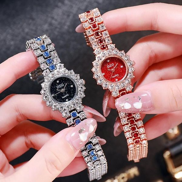 

wristwatches women bracelet watch diamond rhinestone alloy watches clocks european american personality fashion square, Slivery;brown