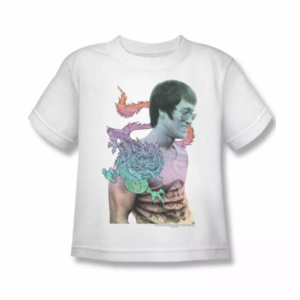 

Bruce Lee A Little Bruce Juvenile Short Sleeve T-Shirt Sizes- S- New, White;black