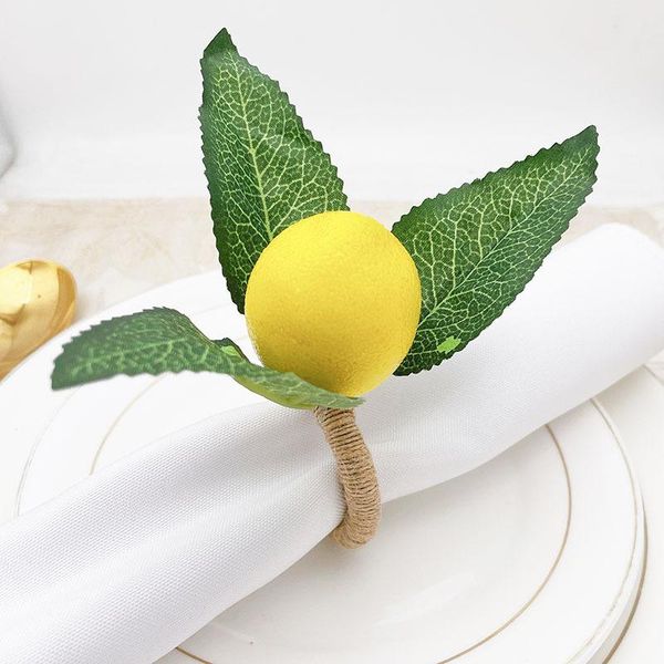 

napkin rings 4pcs simulation plant ring fruit meal buckle el model room