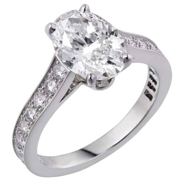 

cluster rings 14k au585 white gold ring women wedding anniversary engagement 4 claw oval moissanite diamond elegant trendy cute romantic, Golden;silver