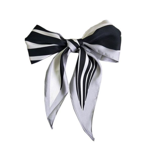 

scarves splicing colors neck multi-function bag decorat lady fashion scarf rhombus print hair ties band women sweet neckerchief, Blue;gray