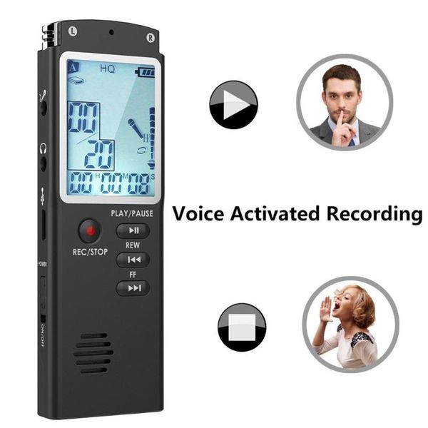 

digital voice recorder mini audio pen lossless color display activated sound dictaphone mp3 player recording 32g