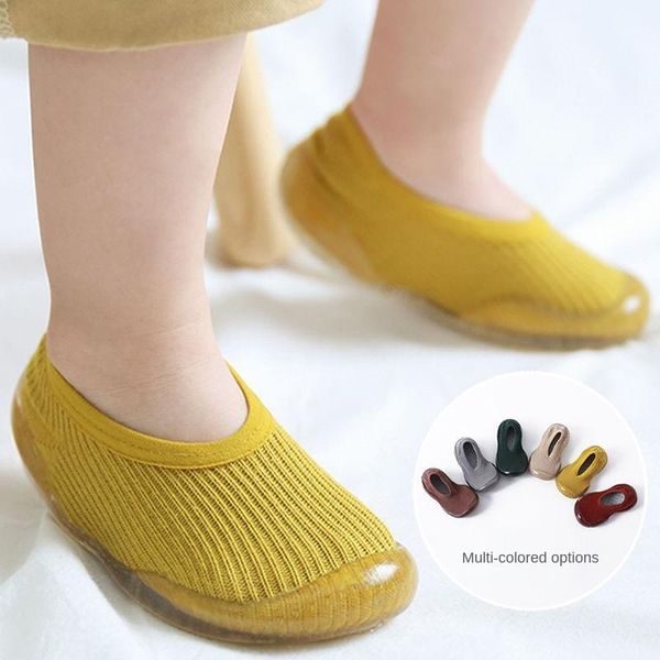

baby sock shoes boy yellow pink non-slip floor socks kids soft rubber sole girl toddler shoe born infant first walkers