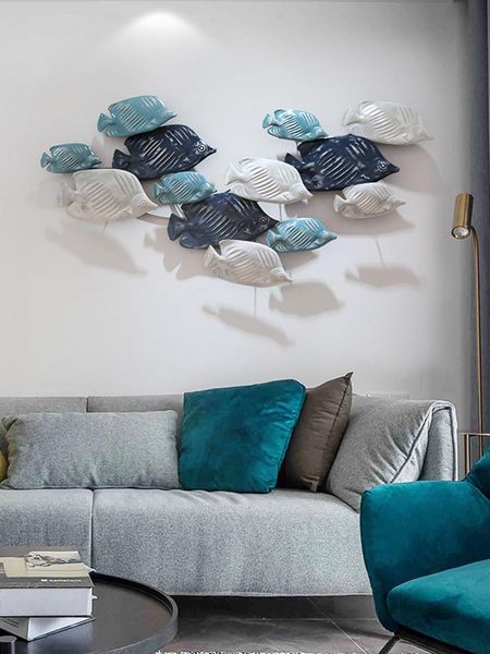 

decorative objects & figurines mediterranean ocean style shell three-dimensional wall decoration creative iron children's room decorati