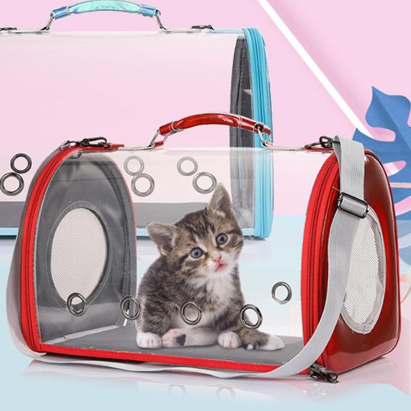 

cat carriers,crates & houses transparent pet backpack porous outdoor and dog travel bag puppy carry handbag
