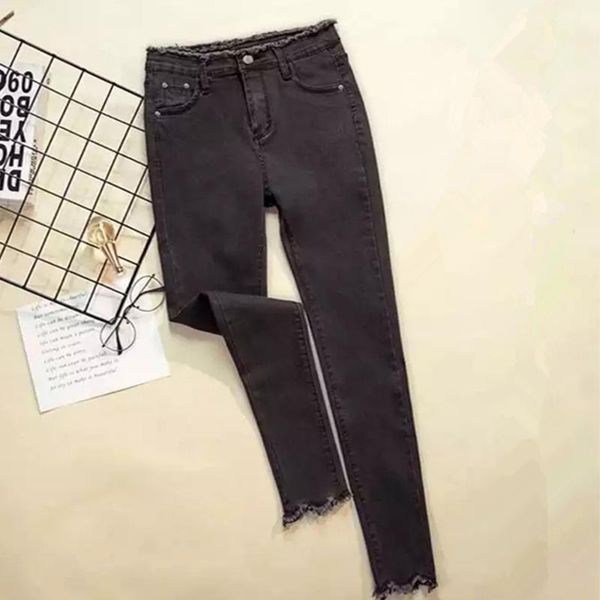 

women's jeans female denim pants black color womens donna stretch bottoms feminino skinny for women trousers, Blue