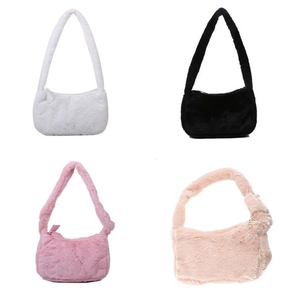 

duffel bags handle satchel tote purse with zipper fuzzy handbag faux fur