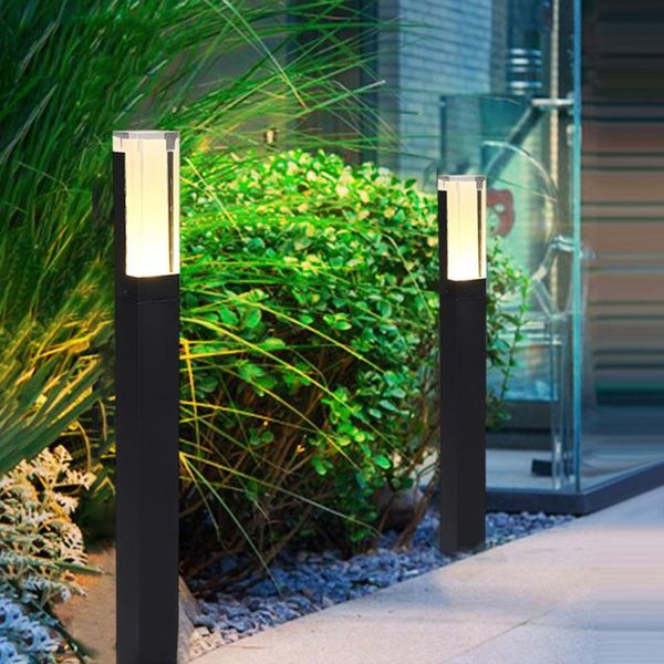 

lawn lamps thrisdar 10w pir motion sensor garden lamp outdoor aluminum villa landscape bollard light pathway