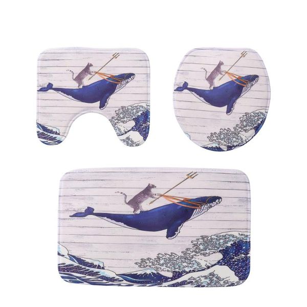 

shower curtains 1 set household bath mat bathroom toilet outline seat cover
