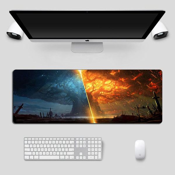 

mouse pads & wrist rests battle of azeroth pad 80x30cm large rubber durable gaming mousepad gamer lapdesk mat locking edge keyboard