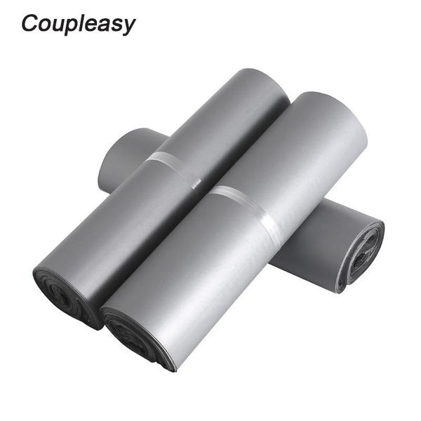 

100pcs gray plastic courier bag self seal bags mailer stationery poly envelope postal mailing 8 sizes packing