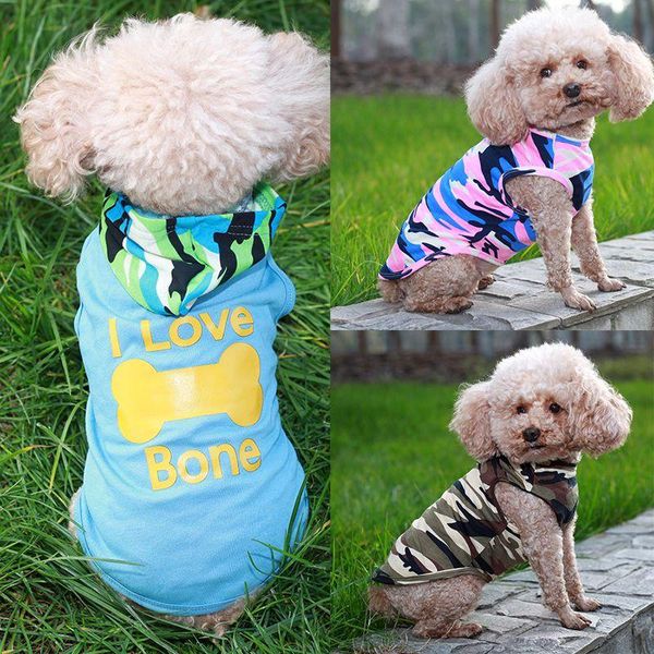 

dog apparel pet clothes vest camouflage clothing coat soft shirt yorkies chihuahua t-shirt for dogs cat